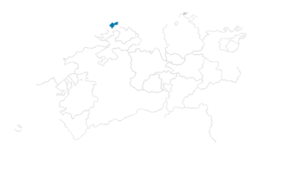 Karte: Basel-Stadt auf der Schweizkarte