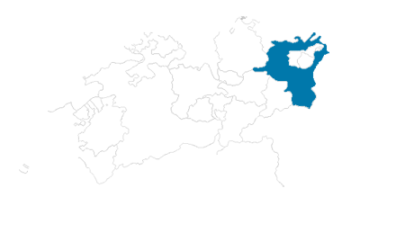 Karte: St. Gallen auf der Schweizkarte