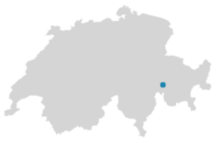 Schweizkarte: Wo ist Andeer?