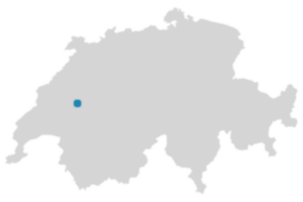 Schweizkarte: Wo ist Avry?