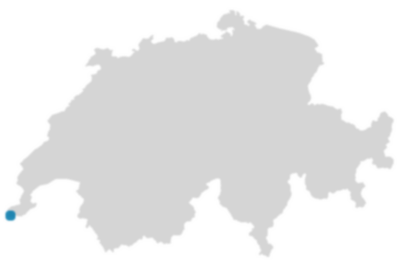 Schweizkarte: Wo ist Avusy?