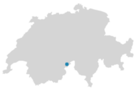 Schweizkarte: Wo ist Binn?