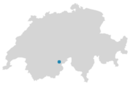 Schweizkarte: Wo ist Bitsch?