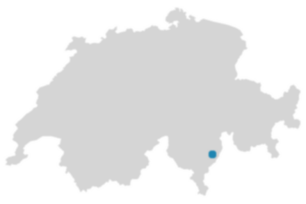 Schweizkarte: Wo ist Castaneda?
