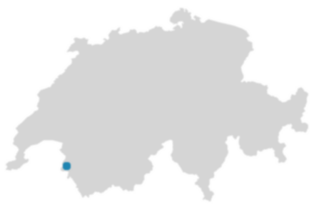 Schweizkarte: Wo ist Champéry?