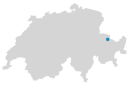 Schweizkarte: Wo ist Conters im Prättigau?