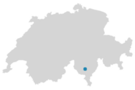 Schweizkarte: Wo ist Corippo?