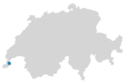 Schweizkarte: Wo ist Corsier?