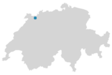 Schweizkarte: Wo ist Delsberg?