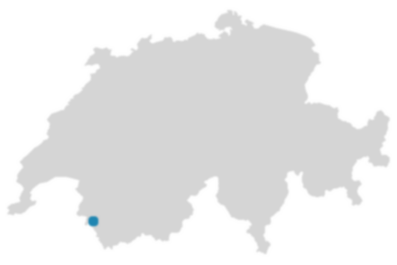 Schweizkarte: Wo ist Finhaut?