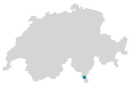 Schweizkarte: Wo ist Grancia?