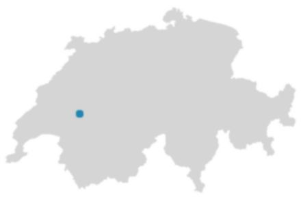 Schweizkarte: Wo ist Hauteville?