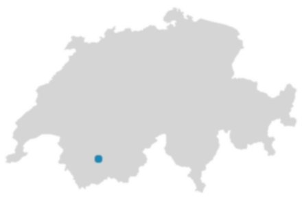 Schweizkarte: Wo ist Hérémence?