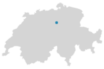 Schweizkarte: Wo ist Hünenberg?