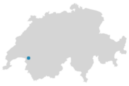 Schweizkarte: Wo ist Montreux?