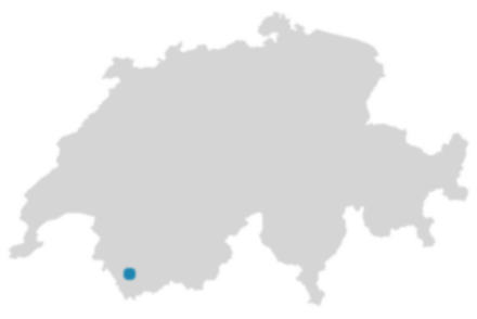 Schweizkarte: Wo ist Orsières?