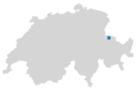 Schweizkarte: Wo ist Seewis im Prättigau?