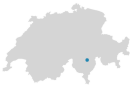 Schweizkarte: Wo ist Serravalle?