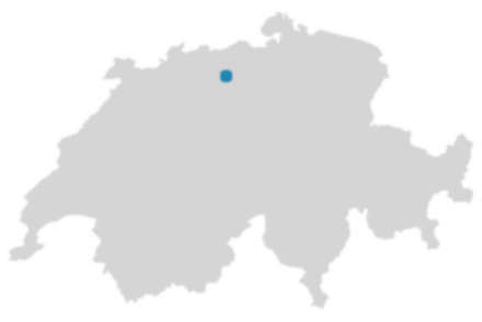 Schweizkarte: Wo ist Suhr?