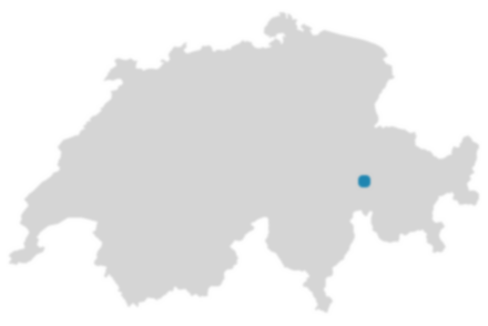 Schweizkarte: Wo ist Tschappina?
