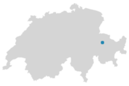 Schweizkarte: Wo ist Tschiertschen-Praden?