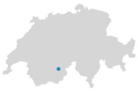 Schweizkarte: Wo ist Zeneggen?